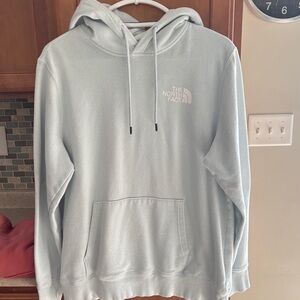 North Face mint green hoodie